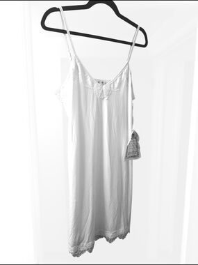 Aratta White Lace Slip Or Nightgown.